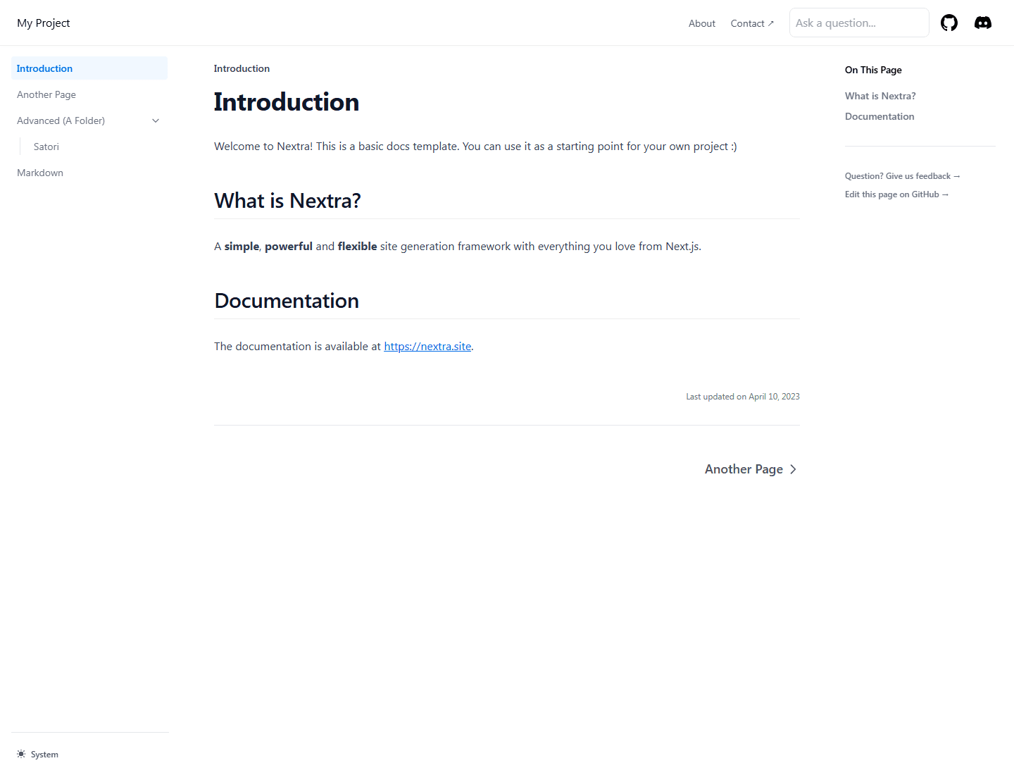 ChatGPT Markdown Documents deployed app screenshot.